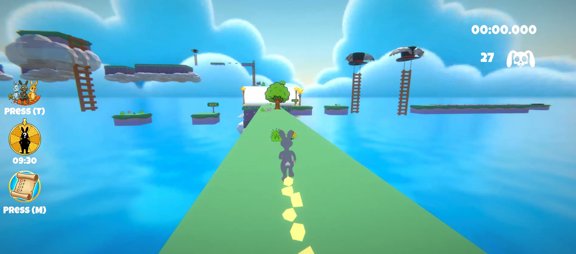Capture du gameplay sur un niveau avancé