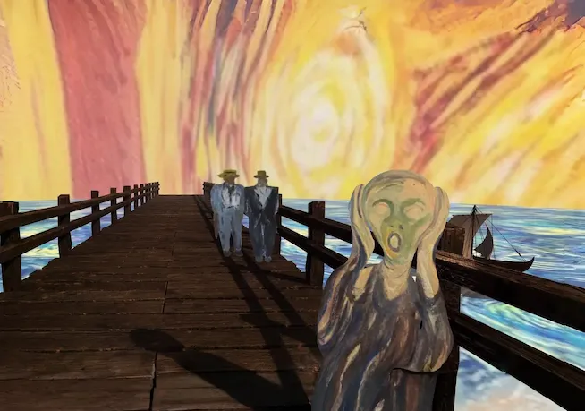 Reproduction WebGL de l’œuvre Le Cri