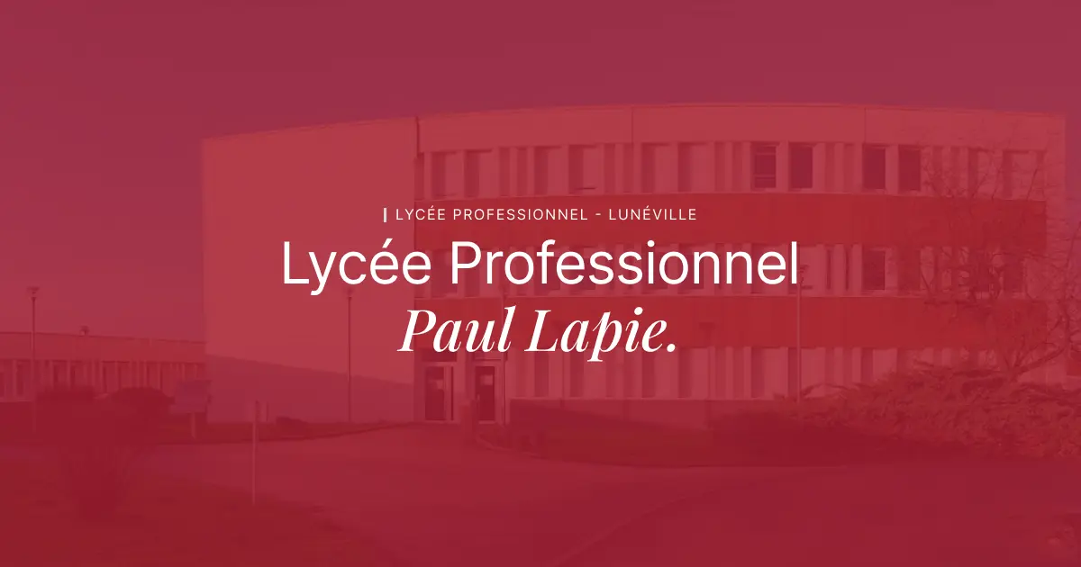 Aperçu du site web du lycée Paul Lapie